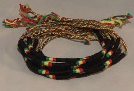 Rasta String Bracelet | African String Bracelet | Caribbean Style | Rastafarian | Tribal & Ethnic | Afrocentric